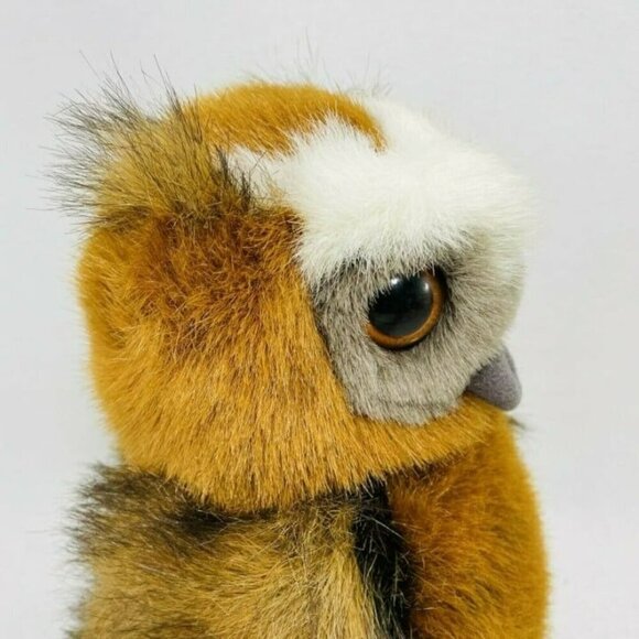 Aurora Night Owl Hooter Plush Toy Doll Standing Realistic Brown Halloween Cuddle - Picture 9 of 12